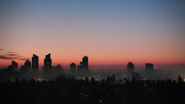Skyline mist dawn
