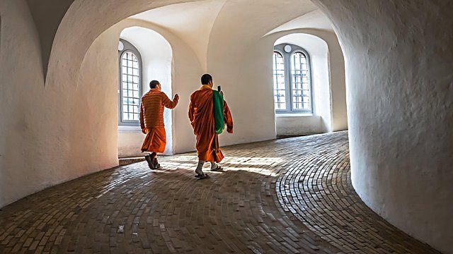 Monks smartphone spiral tower