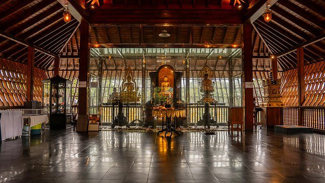 Temple interior empty hall