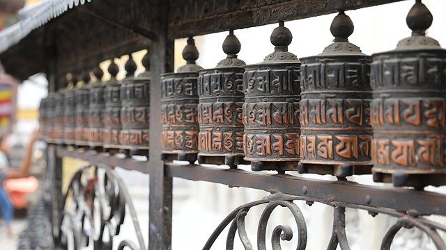 Prayer wheels row
