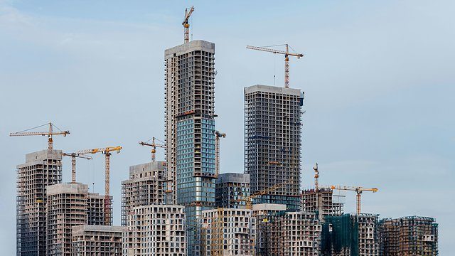 Towers under construction
