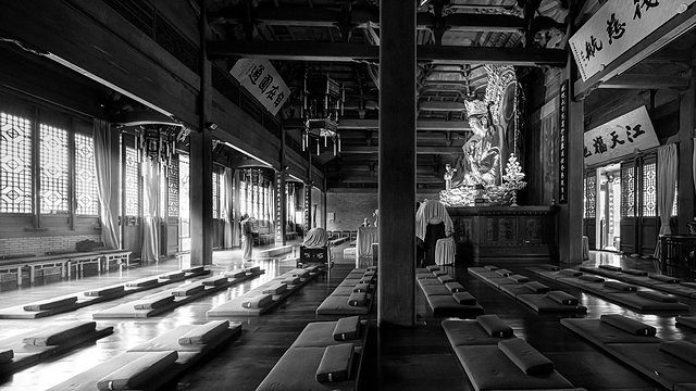 Meditation hall cushions